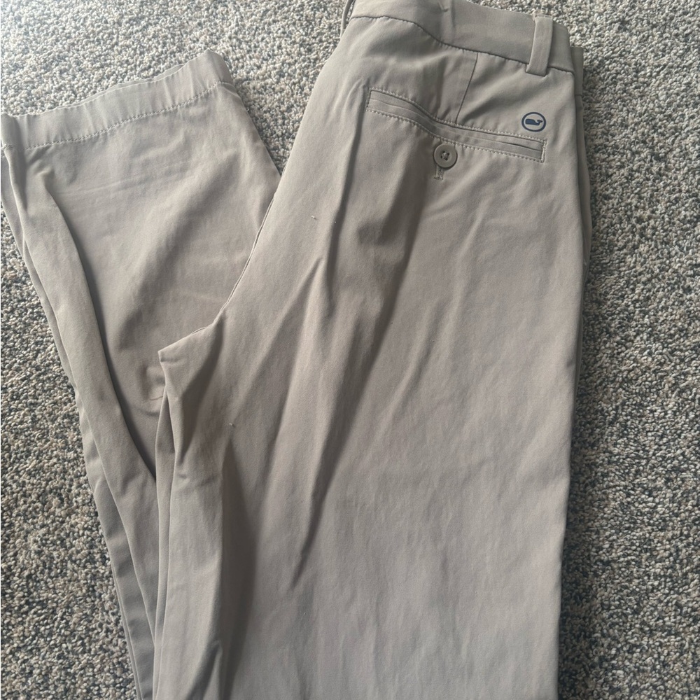 Vineyard Vines Kids Light Taupe Casual Chino Pants